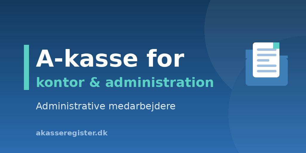 A-kasse for kontor- og administrationsansatte